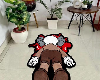 Unique Design Rug, Tufting look print Carpet, Famous Anime Character, Popular Design, Livingroom Decor, Young Room Accessory Rug,