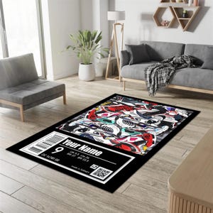 Alfombra de zapatillas, alfombra personalizada, alfombra para el salón, alfombra colorida, alfombra para el salón, alfombra moderna, alfombra popular, regalo de Navidad, regalo de inauguración de la casa.