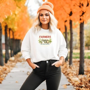 Farmers Keep America Going Pullover | Support Local | Family Farms | Farmers | Crewneck Sweatshirt