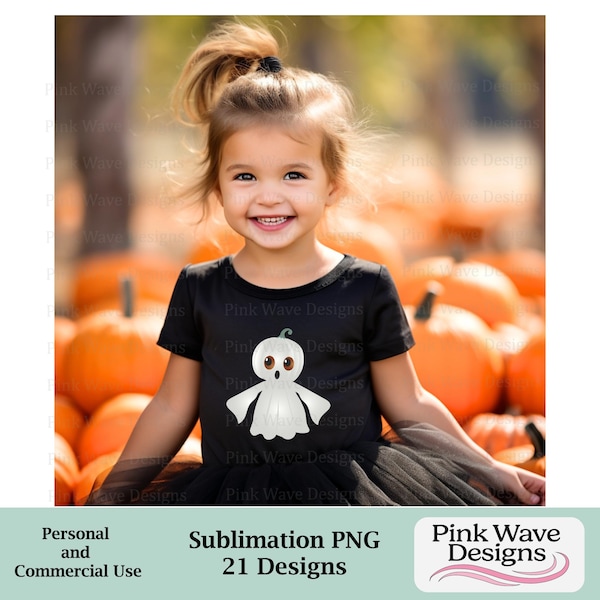 Halloween sublimation PNG for T-shirts and physical products, Ghost sublimation PNG for Children's sweatshirts