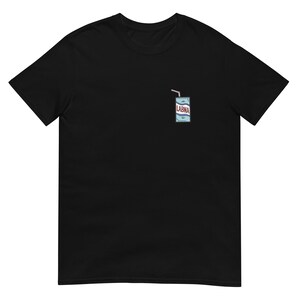 Labna Juice box - grappig Arabisch T-shirt met korte mouwen, doodle art-T-shirt, cartoon grafisch shirt uit het Midden-Oosten