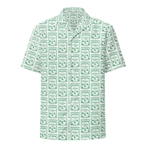 Zaknaboot Button Shirt - حمص - Divertente t-shirt araba, maglietta icona mediorientale, camicia scherzosa di cartoni animati arabi, Hummus