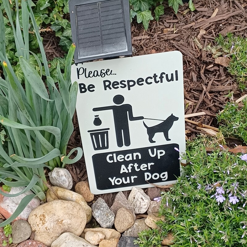 Please Clean After Your Dog Sign - Etsy