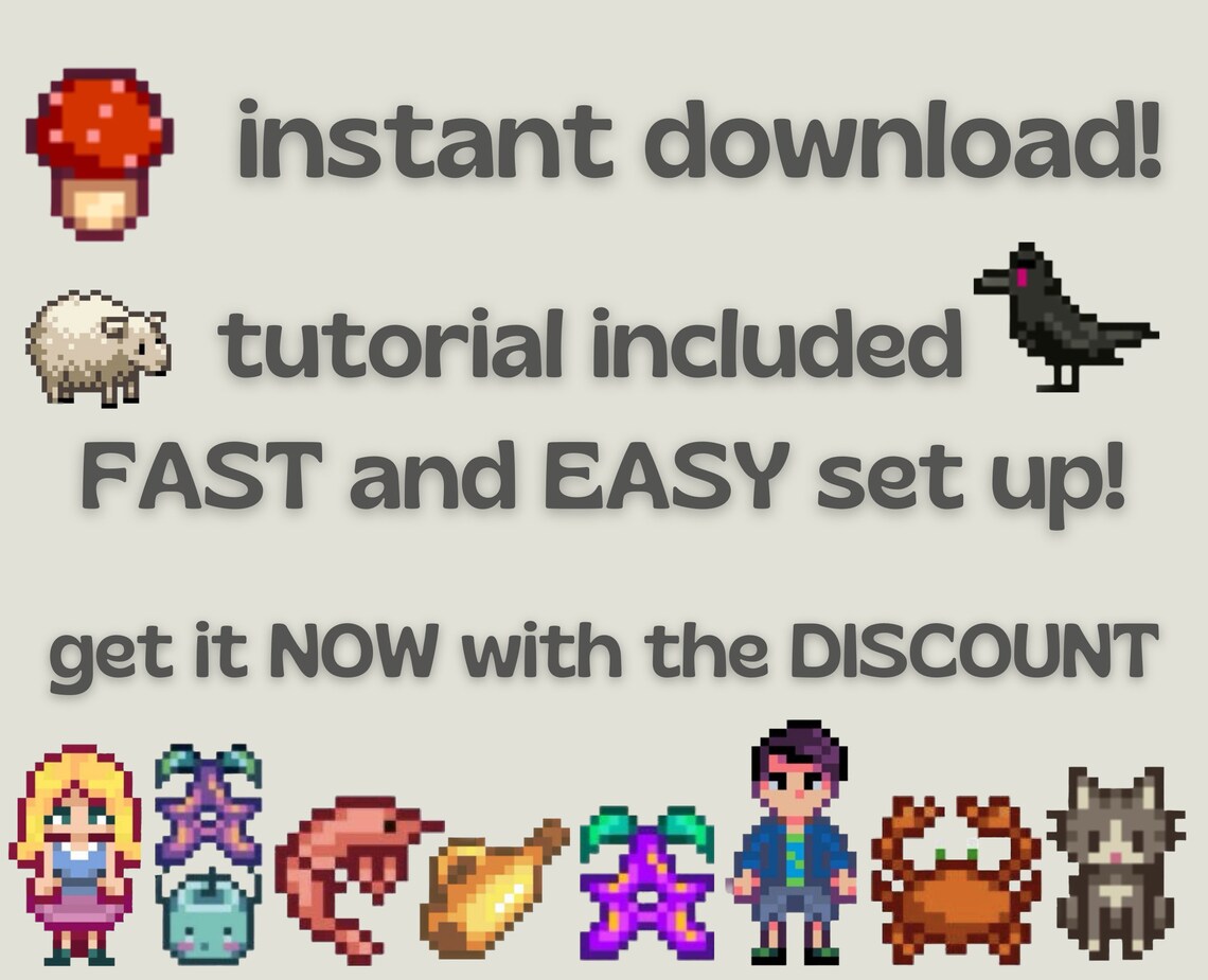 Stardew Valley Folder Icons for MacBook and Windows With Tutorial 60 Images Instant Download and