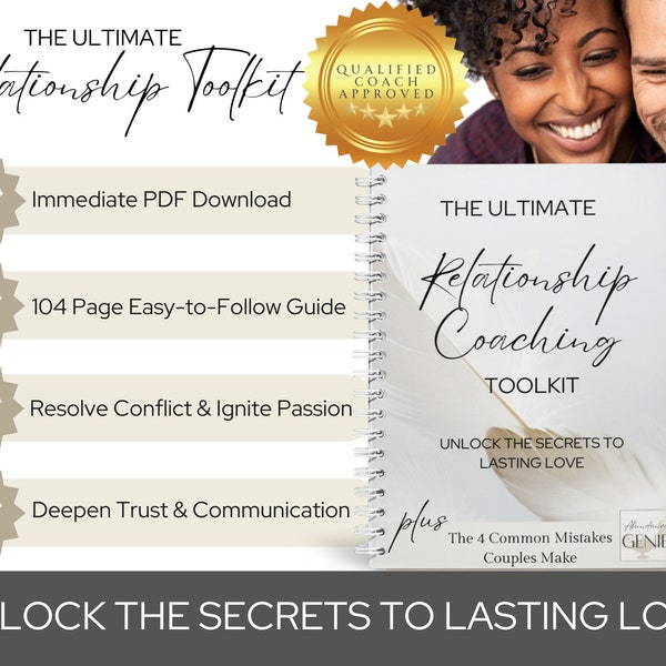 Relationship Coaching Workbook For Couples Relationship Journal for Couples Counseling Couples Coaching Worksheets &  Couples Planner pdf