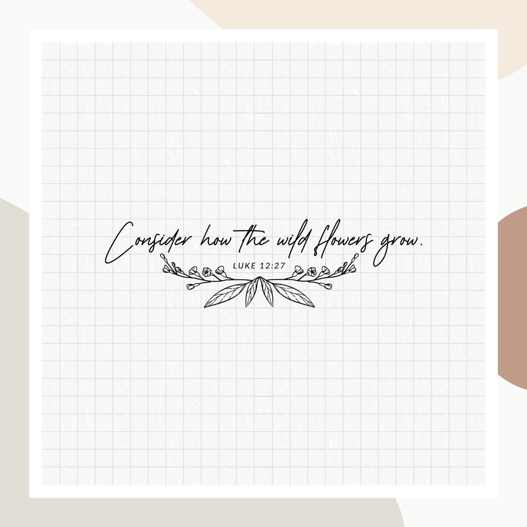 Wildflower Bible Verse SVG: Religious Decal Design (digital Download ...