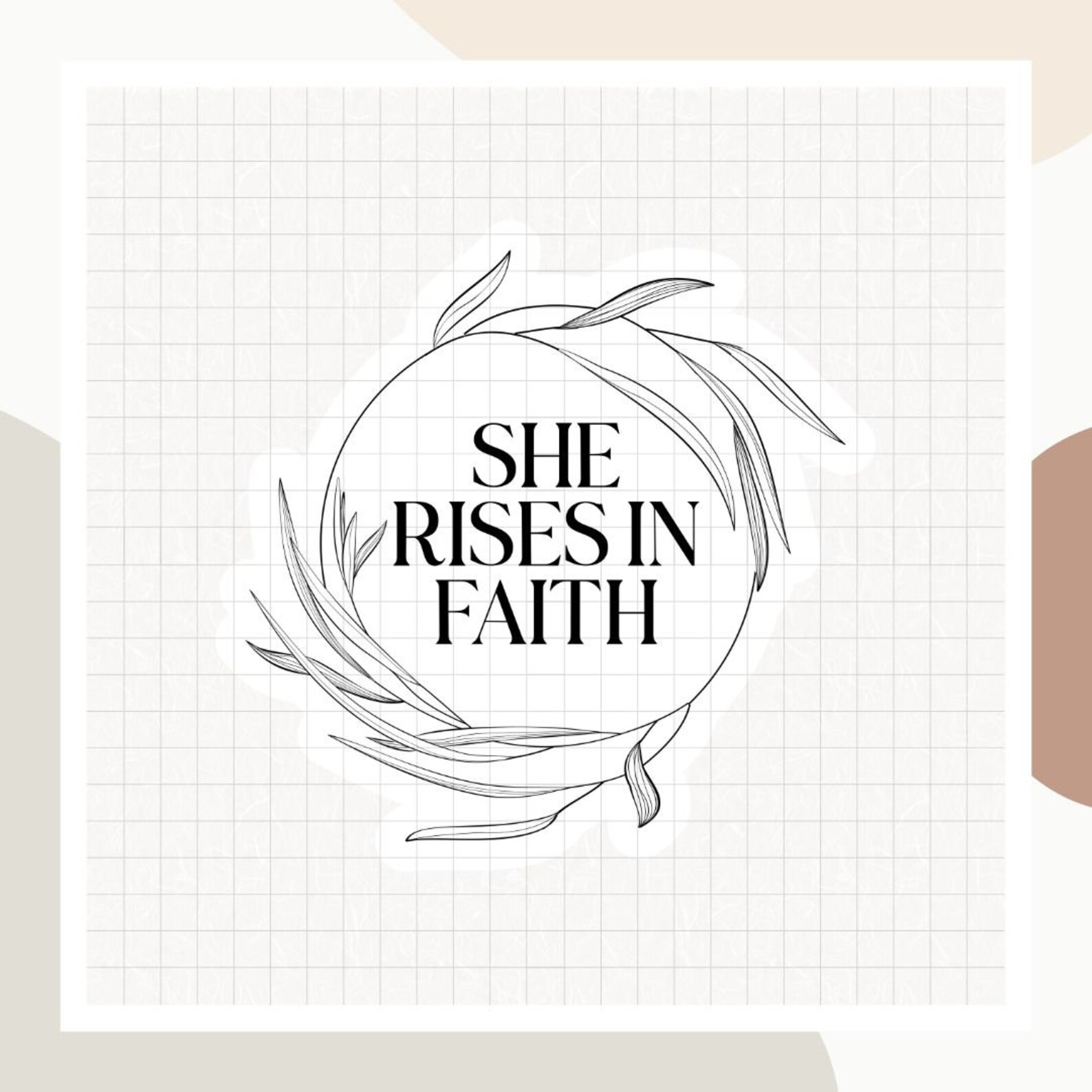 She Rises in Faith Christian SVG & PNG | Instant Digital Download ...