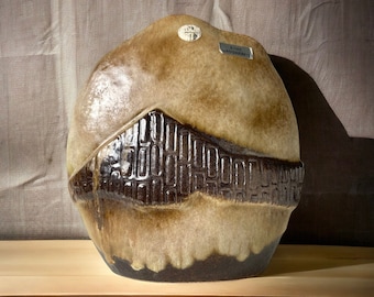 Ruscha Art - Brutalist - Brutalism - Real Handcraft - Vase - Fat Lava - 1950&#39;s