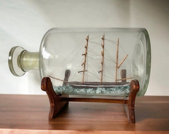 Ship in the Bottle - Early 20th Century - Large Sailing Ship