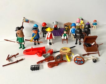プレイモービル3134 VTG Extremely Rare Playmobil N-3134 , Car & Horse Trailer , 1980