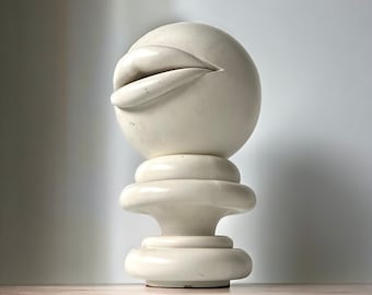 Günter Ferdinand Ris - Sculpture - Ball with lips on stand - Kugelmund &#39;1969&#39;