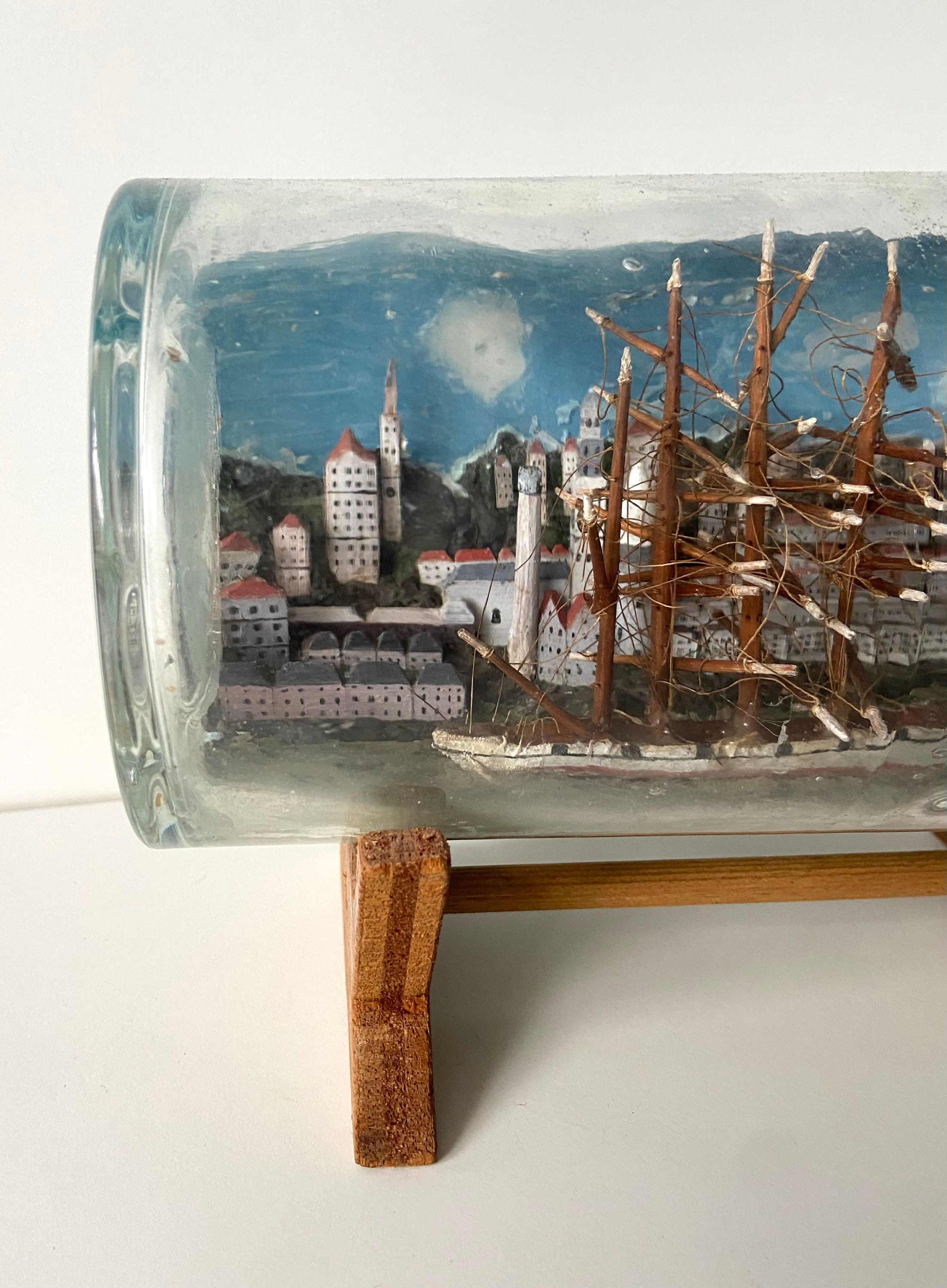 ボトルシップ bottle ship 20th Century ship in a bottle vintage made in 20th century | eBay