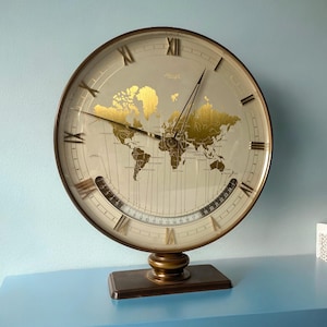 Kienzle Globusuhr – Weltzeituhr – getestet – funktionsfähig – Vintage – 1950er Jahre – Bauhaus – Design