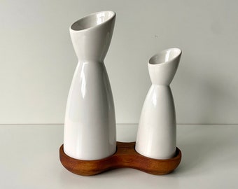 sagaform キャニスターdesign by lotta odelius SAGAFORM , LOTTA ODELIUS, LIDDED CONTAINER, PORCELAIN W/WOOD
