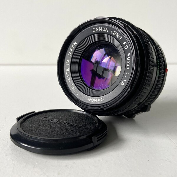 Canon Lens FD - 50mm - 1.8 - 2658168 - U1211 - Vintage - Photography - Camera