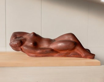 Rudolf Zieseniss - Terracotta statue - Signed - Germany - Naked lady