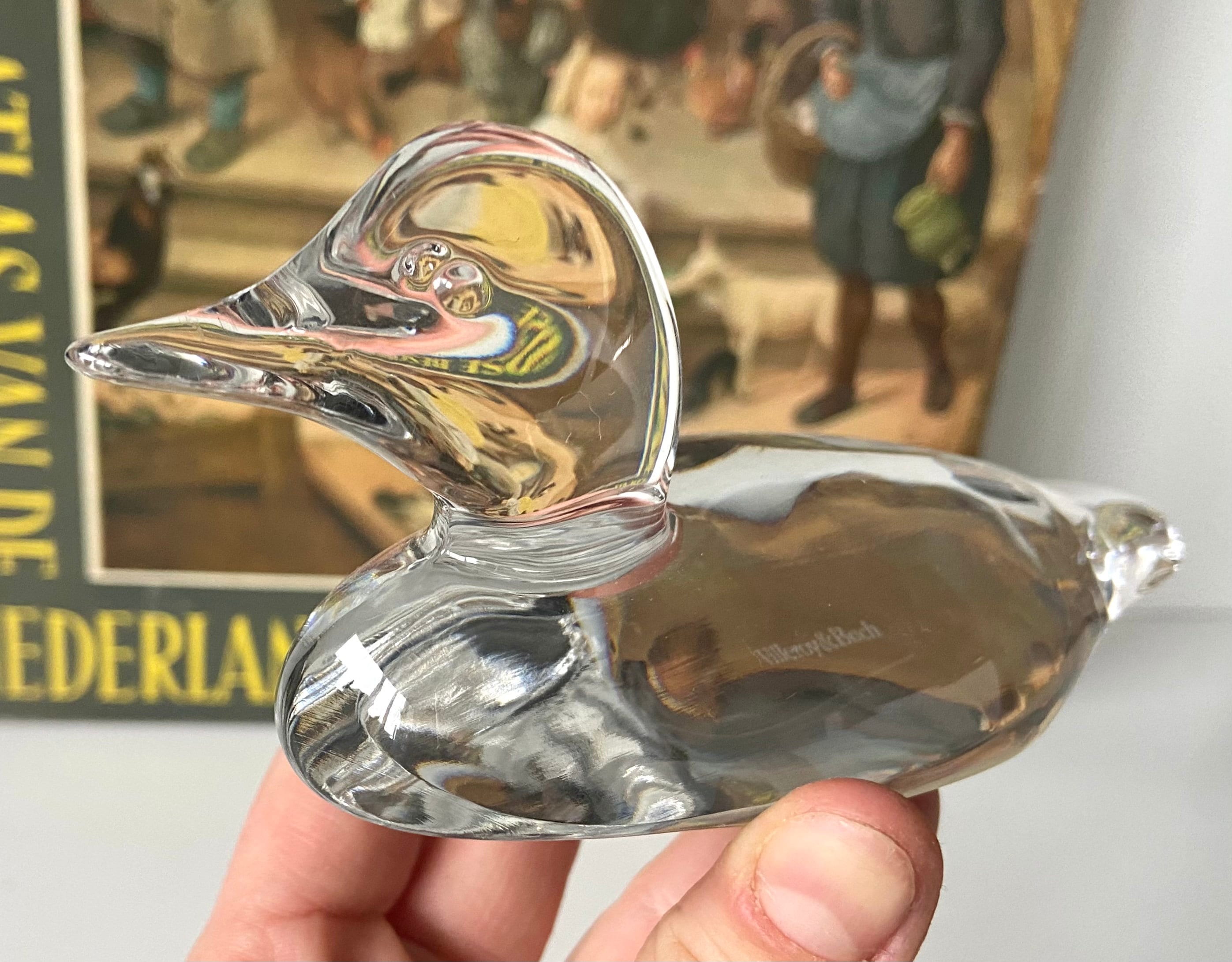 ベネチアンガラス　バード　鳥　アヒル？　オブジェ ベネチアンガラスバード鳥アヒル？オブジェ