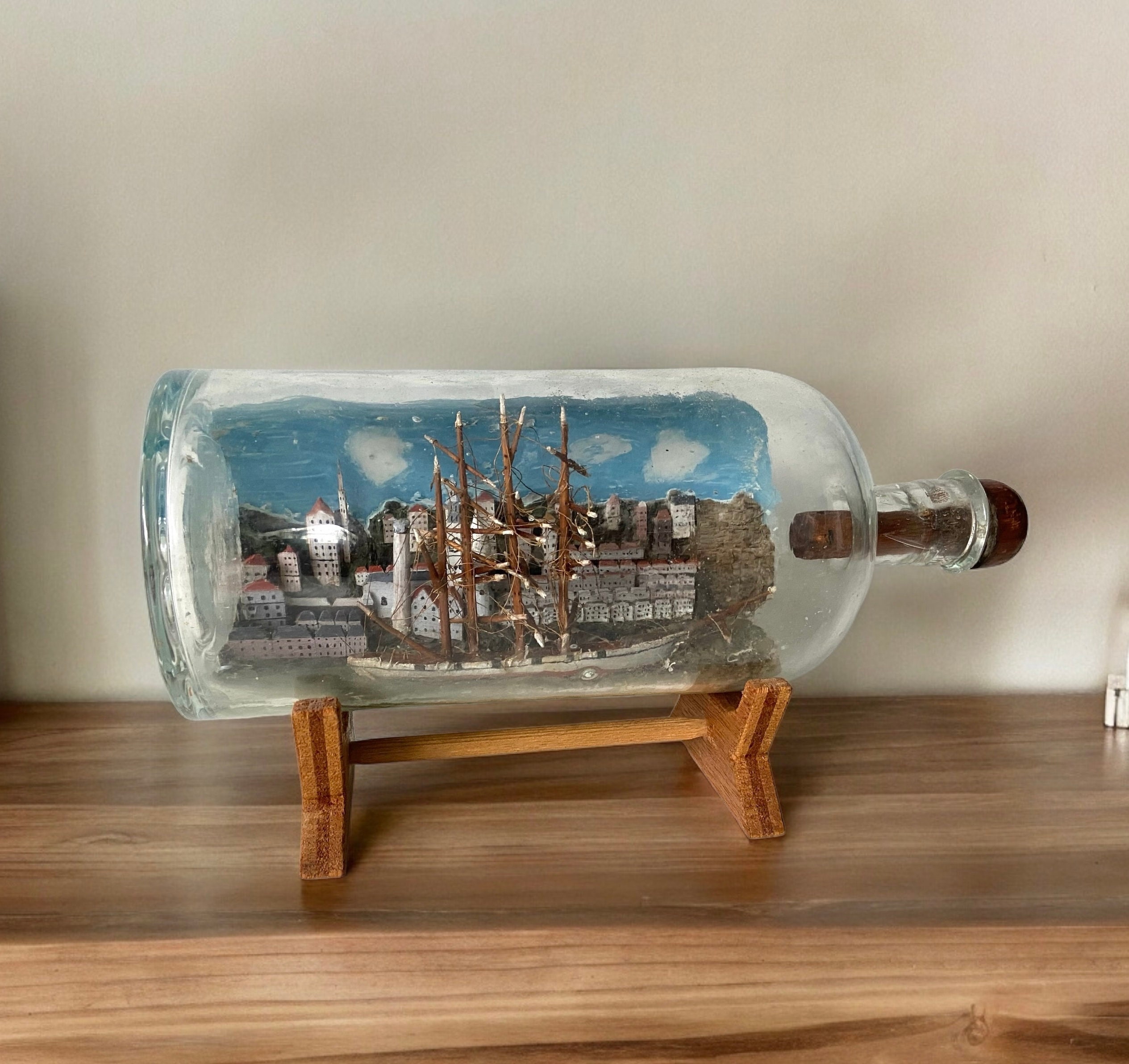 ボトルシップ bottle ship 20th Century ship in a bottle vintage made in 20th century | eBay