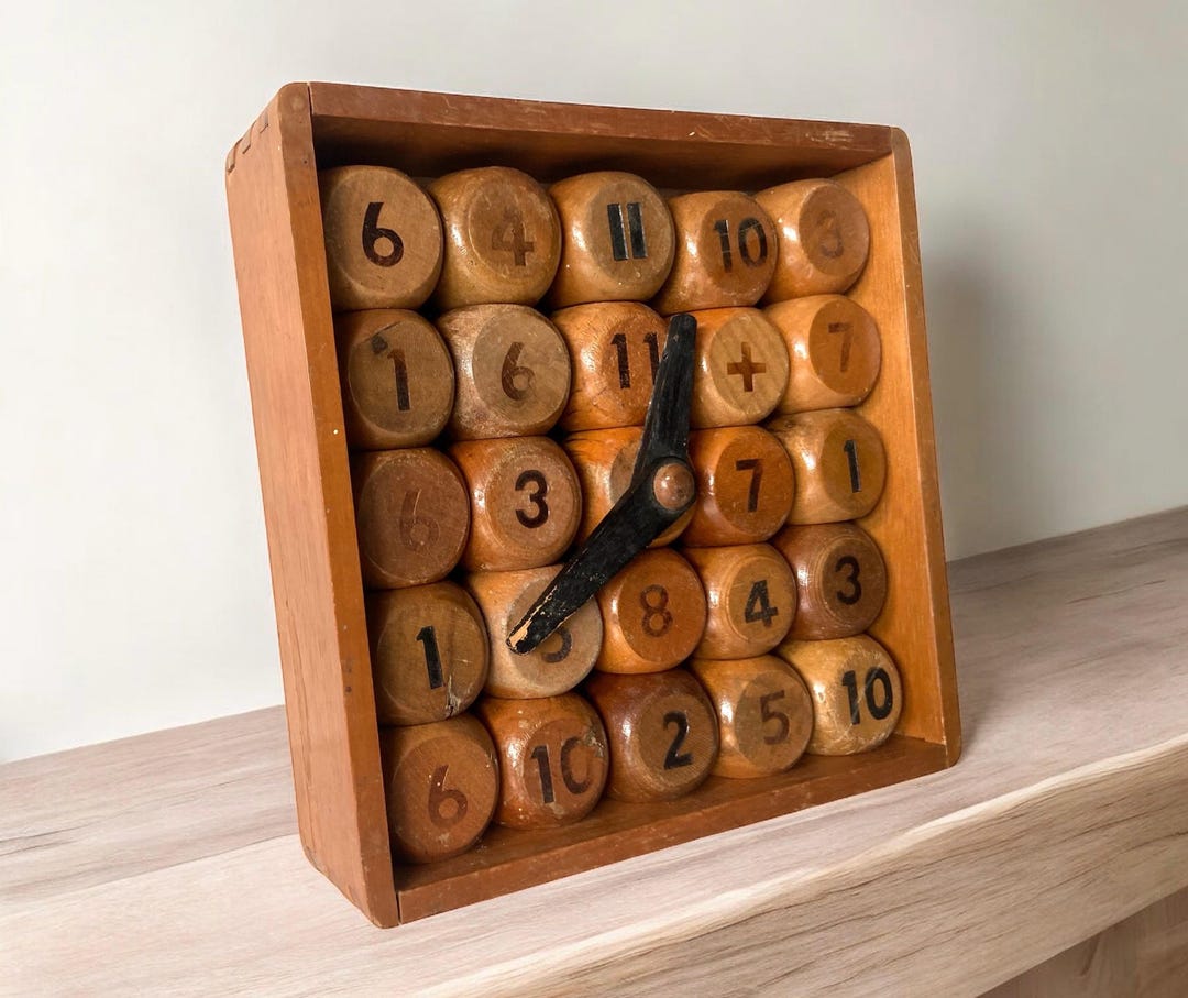 Vintage Math Clock - Teaching - School - Interactive - Design ...