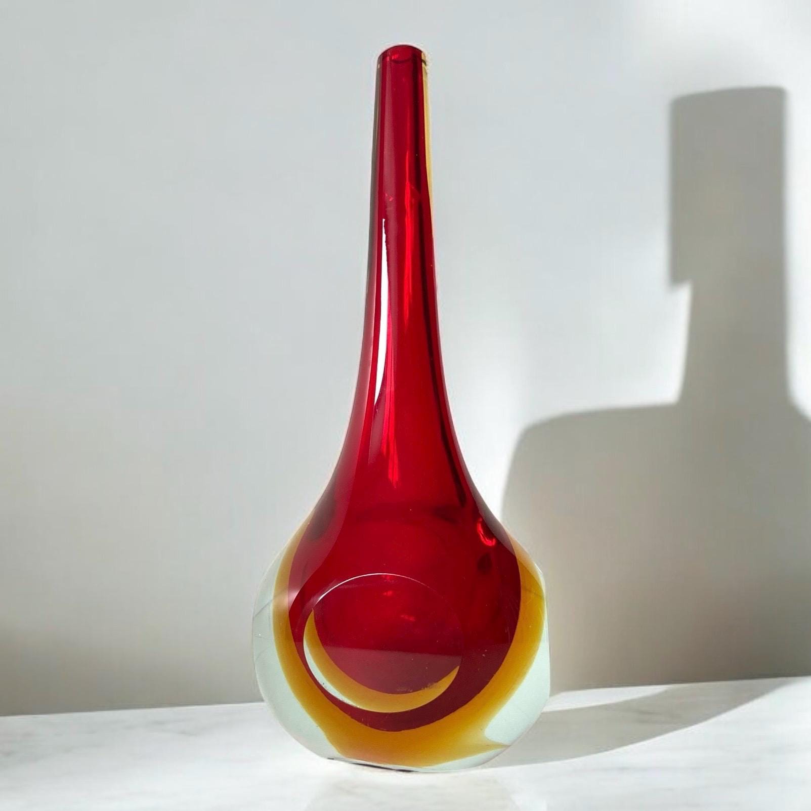 ミッドセンチュリー　ヴィンテージガラス　花瓶　オブジェ ミッドセンチュリー ヴィンテージガラス 花瓶 オブジェ ミッド