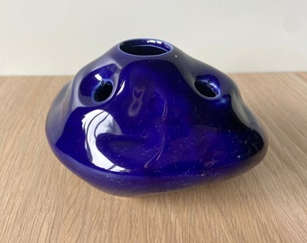 Vaso per bouquet - Ceramica Achill - Irlanda - Vaso blu cobalto - Blu - Marchio