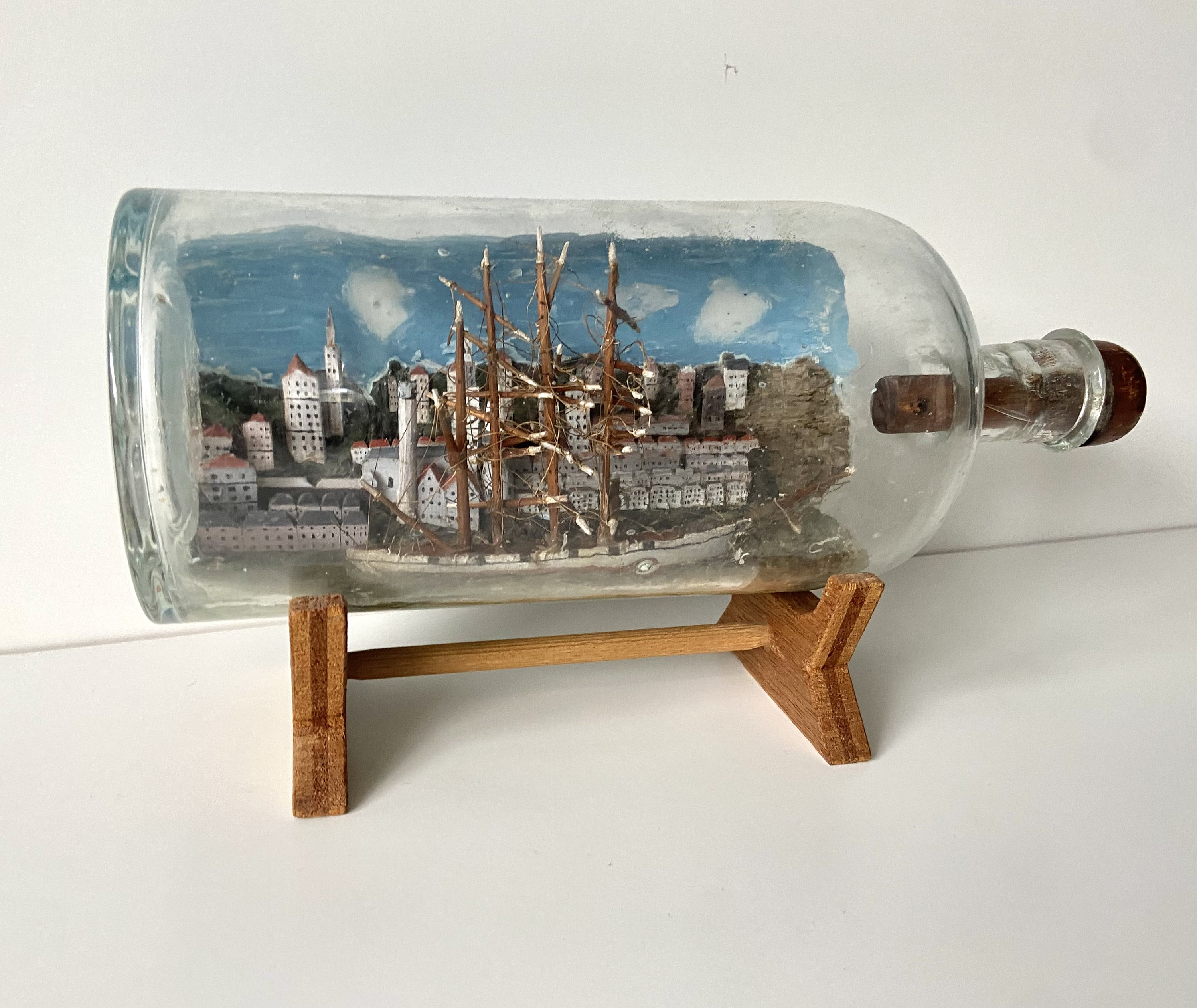 ボトルシップ bottle ship 20th Century ship in a bottle vintage made in 20th century | eBay