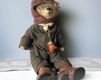 ドイツ製Hermannヘルマンポエジーベア No.008/E モヘア約40cm Vintage Steiff Hermann Petz Teddy Bear Toy Mohair Jointed Plush - Etsy