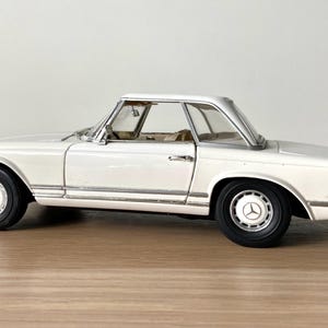 Mercedes Benz 280 SL - White - Anson - 1:18 - Vintage - Etsy
