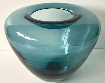 Holmegaard Per Lütken - Vase - Blue - Large model - Rare - Danish design - 1950s to early 1960s - Scandinavian design