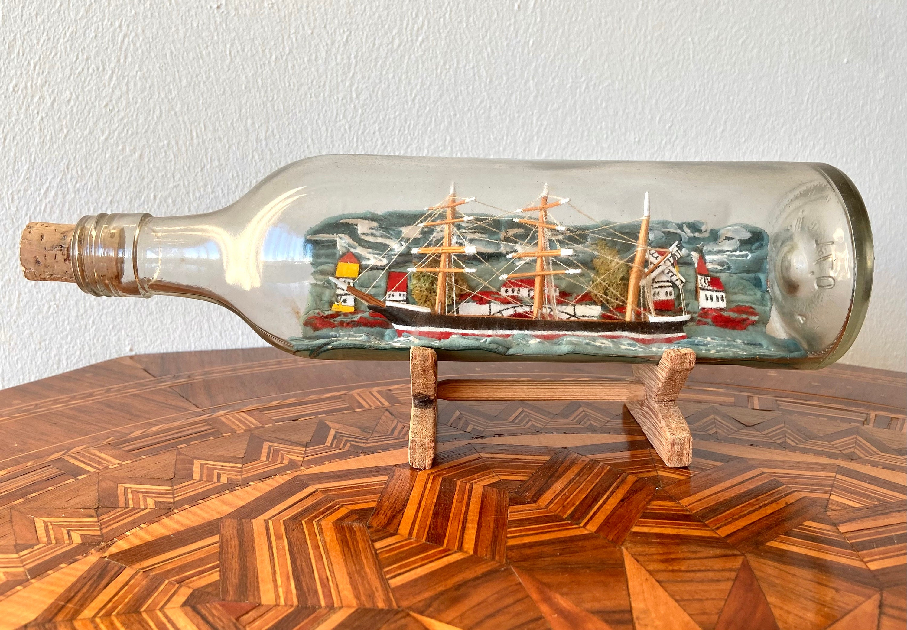 Schiff in der Flasche - Nautisches Objekt - Schifffahrt - Boot - Boot