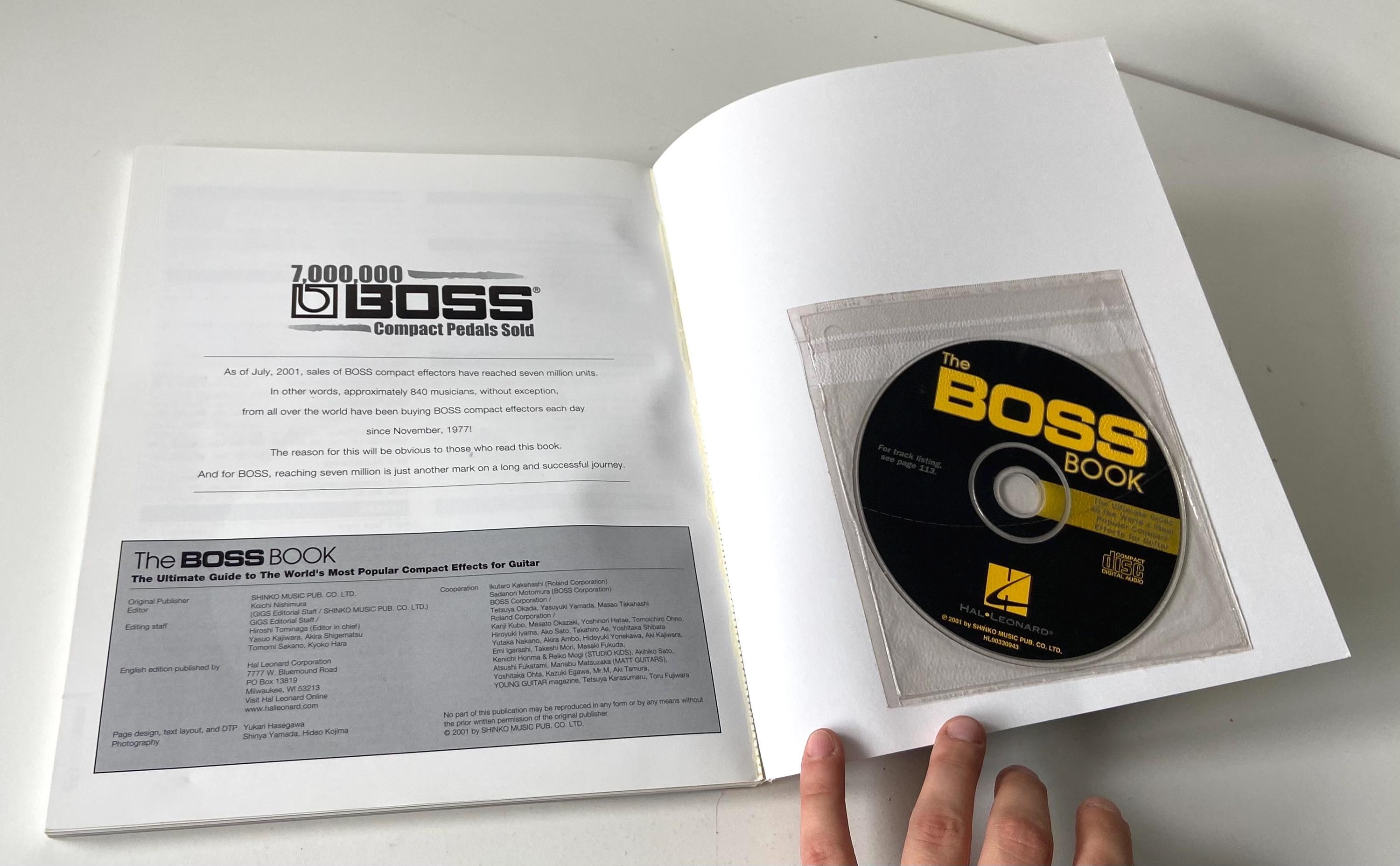 本 BOSS BOOK compact effectors2001年完全保存版