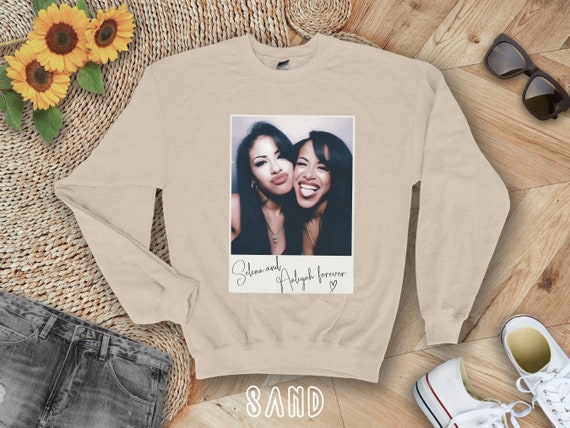 Selena Sweatshirt Aaliyah Sweatshirt Selena Quintanilla Aaliyah Haughton Sweatshirt Angel Sweater 90s Pop Star Hip Hop Tejano Retro Polaroid Etsy UK