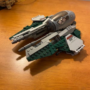 Anakins Jedi interceptor yellow Custom Lego Model PDF Instructions (please read or message me before buying)