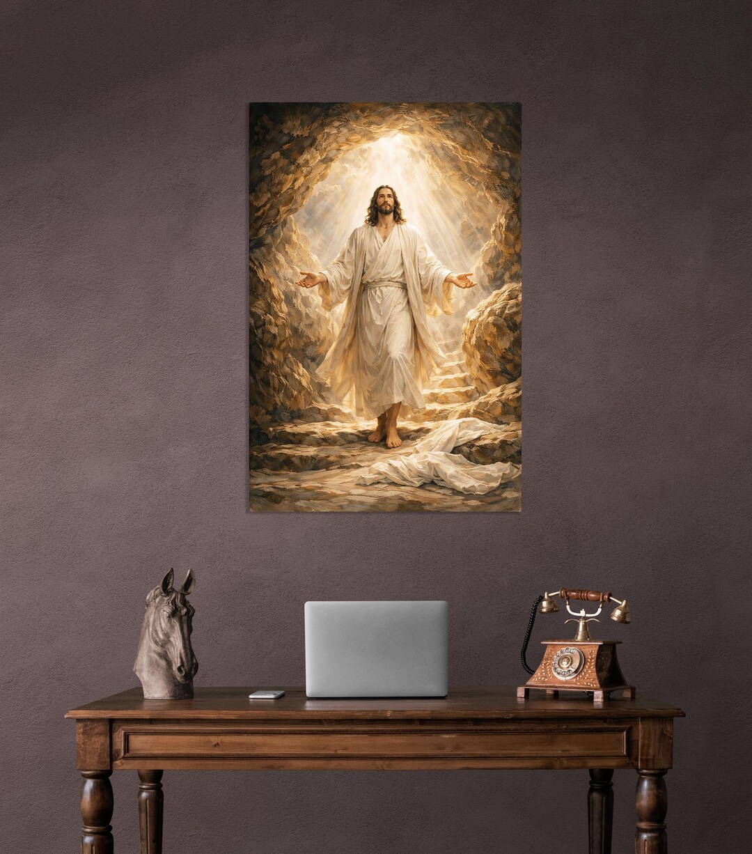 Jesus Christ Canvas Wall Art Resurrection Print Christian Wall Decor ...