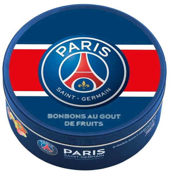 Lot de 2 Boites de Bonbons PSG Paris Saint Germain Goût Fruits Composés 200g