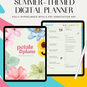 Goodnotes pianificatore digitale, pianificatore digitale mensile, modello Goodnotes, pianificatore iPad, diario digitale, adesivi Goodnotes, pianificatore semplice