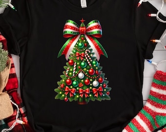Árvore de Natal PNG, Natal PNG, Natal feminino PNG, Clipart de Natal, Sublimação de Natal, Moletom de Natal PNG, Presente de Natal
