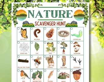 Scavenger Hunt for Kids, Scavenger Hunt, Nature Scavenger Hunt, Scavenger Hunt for Kids Outdoors, Scavenger Hunt Printable,Nature Activities