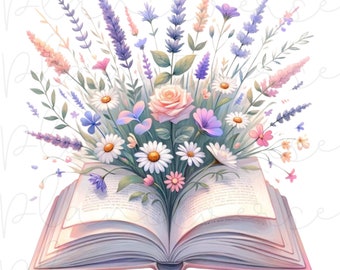 Wildflower PNG, Flower Meadow PNG, Floral PNG, Minimalist Flower Art, Wildflower Clipart, Wildflower Sublimations, Meadow Png, Floral Prints