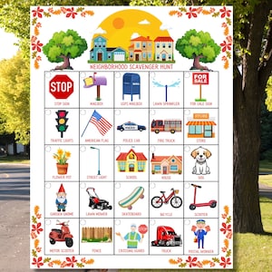 Scavenger Hunt for Kids, Scavenger Hunt, Neighborhood Scavenger Hunt, Scavenger Hunt for Kids Outdoors, Scavenger Hunt Printable for Kids