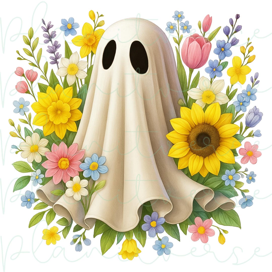 Spring Ghost PNG, Spring PNG, Ghost Sublimation, Ghost Tshirt, Spring ...