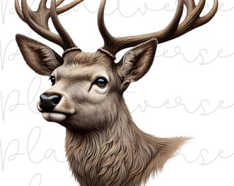 Deer Head PNG, Deer Sublimation, Deer Clipart, Big Buck Digital Download, Deer Hunting, Hunting Png, Buck Png, Deer Season, Hunting PNG, DTF