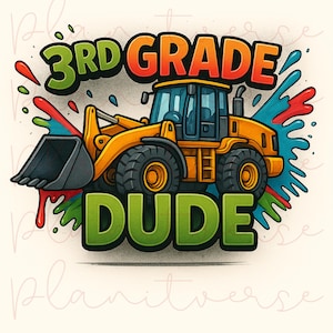 Third Grade Dude PNG, Third Grade Teacher Shirt, Back to School, Teacher Grade Level Shirt PNG Images, School Grade Level T Shirts Teachers
