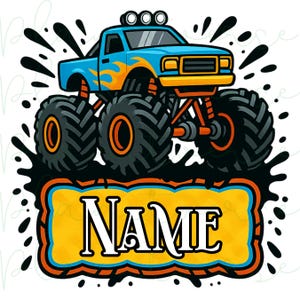 Personalized Back To School Png, Pre K PNG, First Day Of School, Pre K, Pre K Png for boys, Back to School For Boys Png, Monster Truck Name