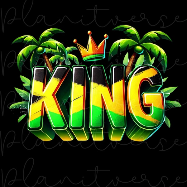 Jamaican King, Jamaican Flag Colors, Jamrock PNG, Bob Marley png, Jamaica PNG Image For Tshirts, Jamaica Sublimation, Jamaica Clipart, DTF