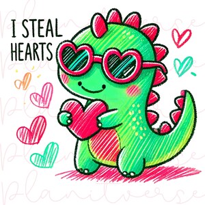 Valentine&#39;s Day T-Rex PNG, Dino Lover Gifts, T-Rex Valentine, Valentine Dinosaur Clipart , Dinosaur Love Cute, Sweet T-Rex PNG, Dinosaur PNG