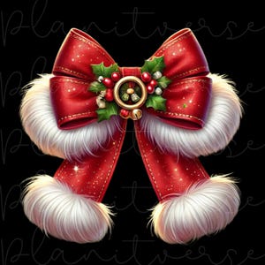 Christmas Coquette Bow PNG, Christmas PNG, Christmas Santa Bow PNG, Christmas Sublimation T Shirt Designs, Christmas Designs Png, Xmas Gifts