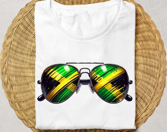 Jamaïque, Lunettes de soleil jamaïcaines, Couleurs du drapeau