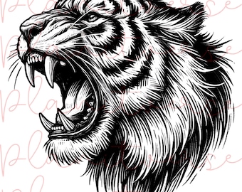 Tigerhuvud PNG, Tiger PNG-designer, Tiger Clipart PNG, Tiger Sublimeringsbild, Tigermaskot PNG, Tigersportmaskot PNG, Tiger PNG-designer