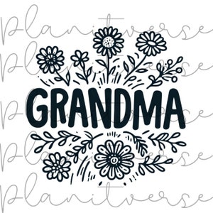 Mama PNG, Mothers Day PNG, Mama PNG, Floral Png, Flower Png, Gift for mom, Floral Mama Png, Grandma Png, Wildflowers Png, Floral Grandma Png